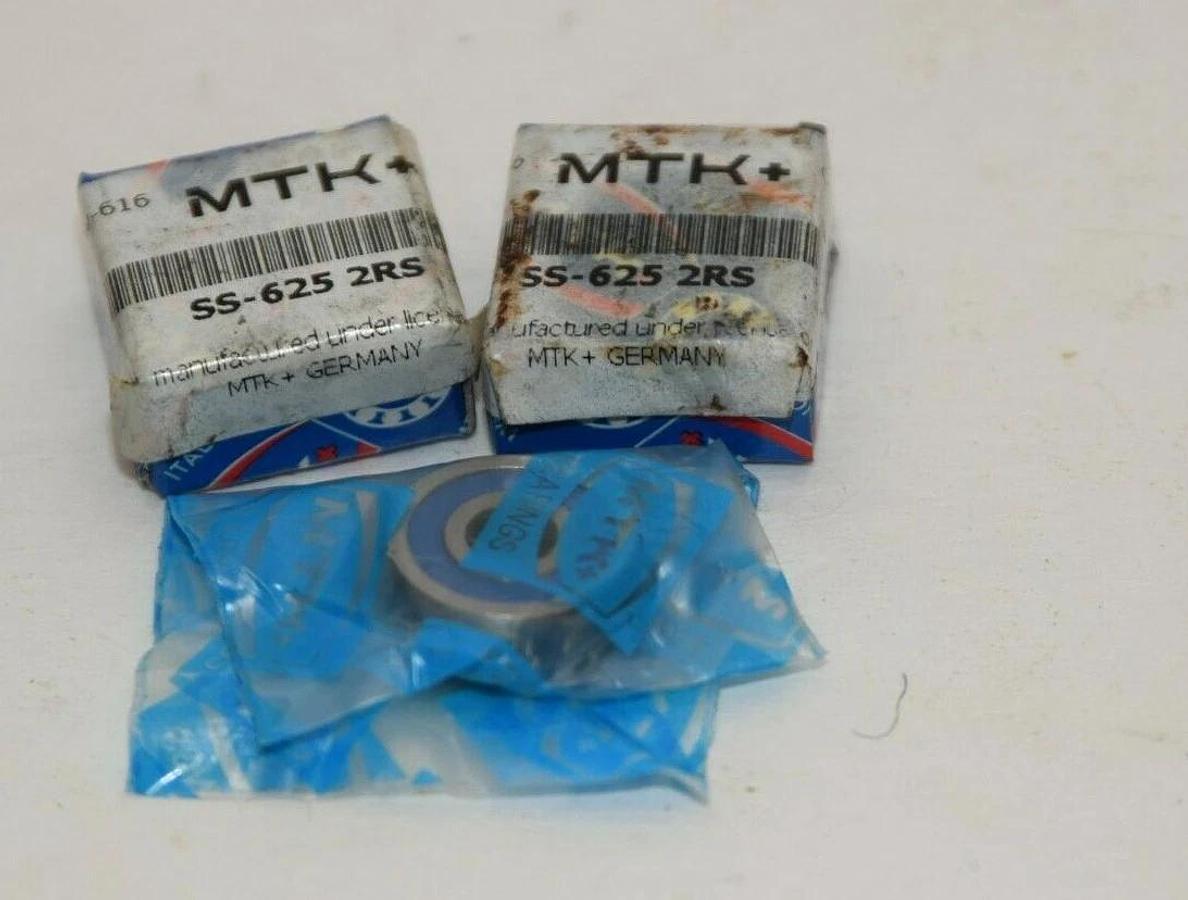 (NEW - LOT OF 2) MTK SS-625- 2RS SS-625-2RS SS6252RS Ball Bearing