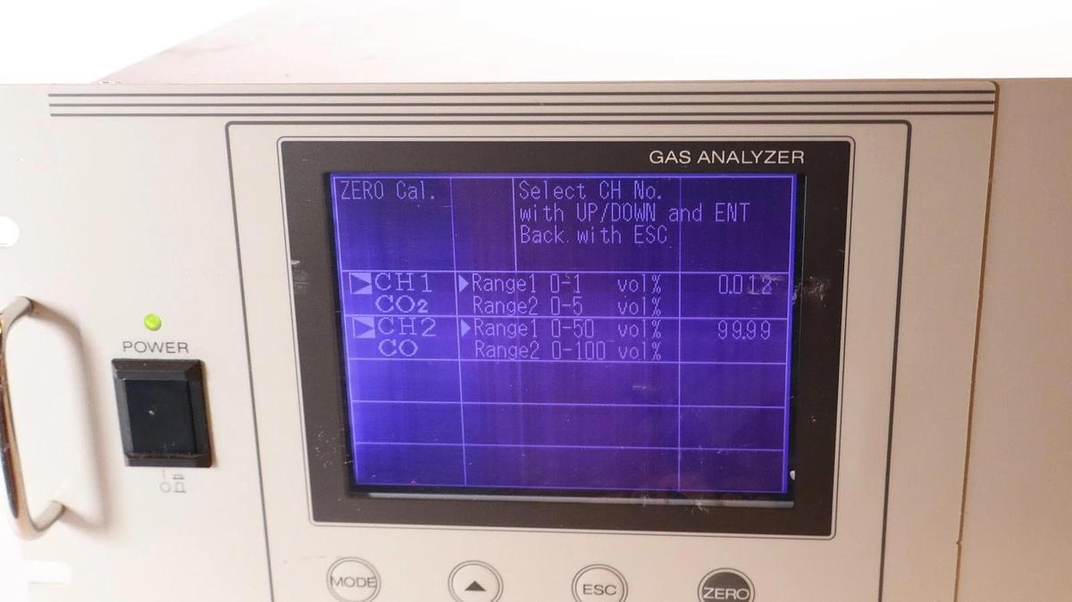 Used Yokogawa IR200-FNGKRTNNNN-4RE , Model IR200 100-240Vac Infrared Gas Analyzer