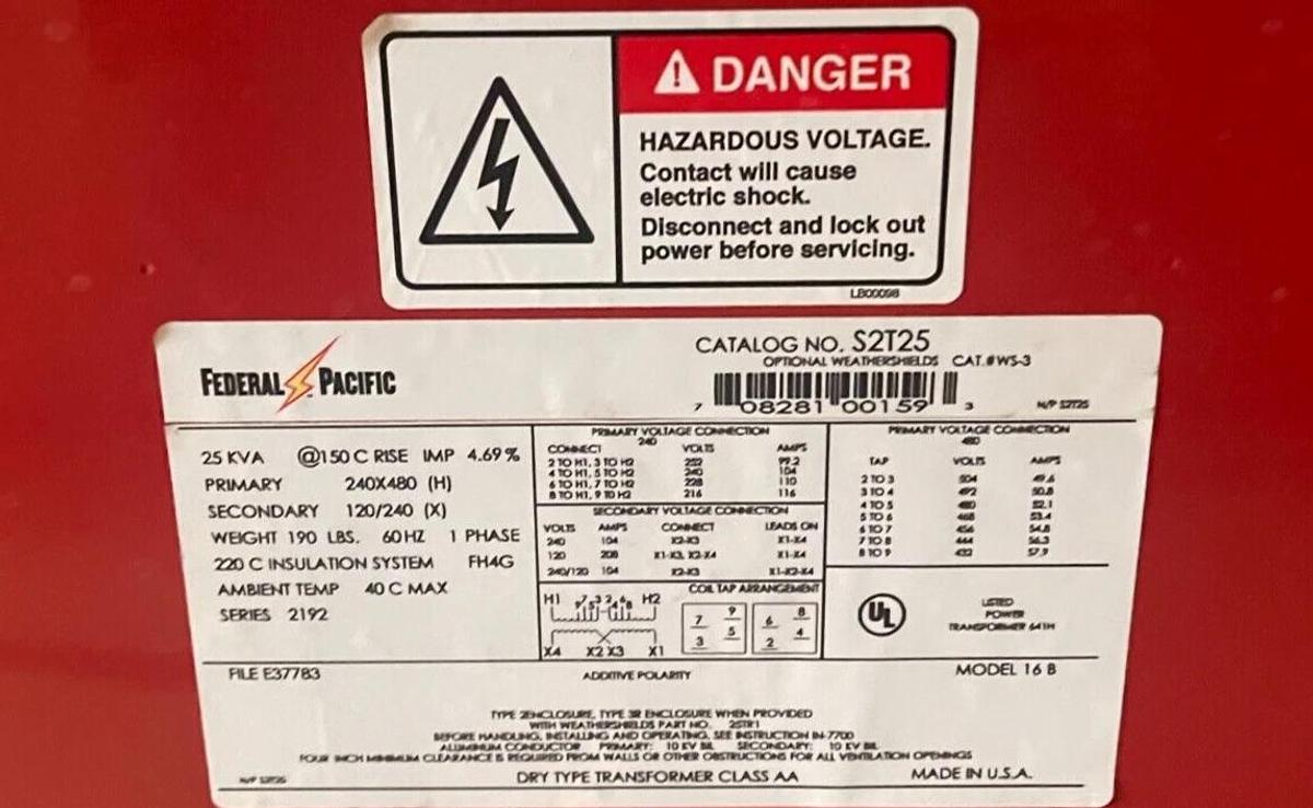 Porta-Safe Portable Electric Load Center SH-480V S2T25 25kva