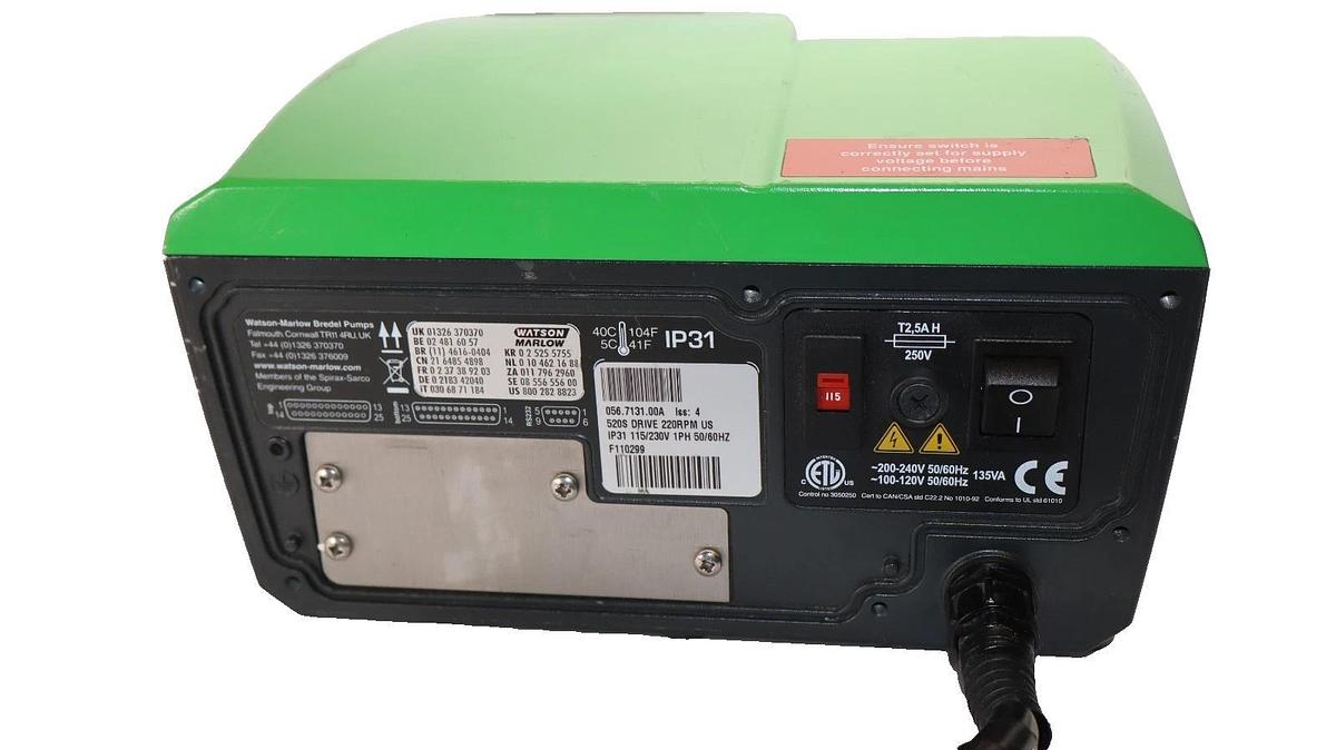 Used Watson Marlow 520S 220 rpm Peristaltic pump 056.713.00A  Iss: 4