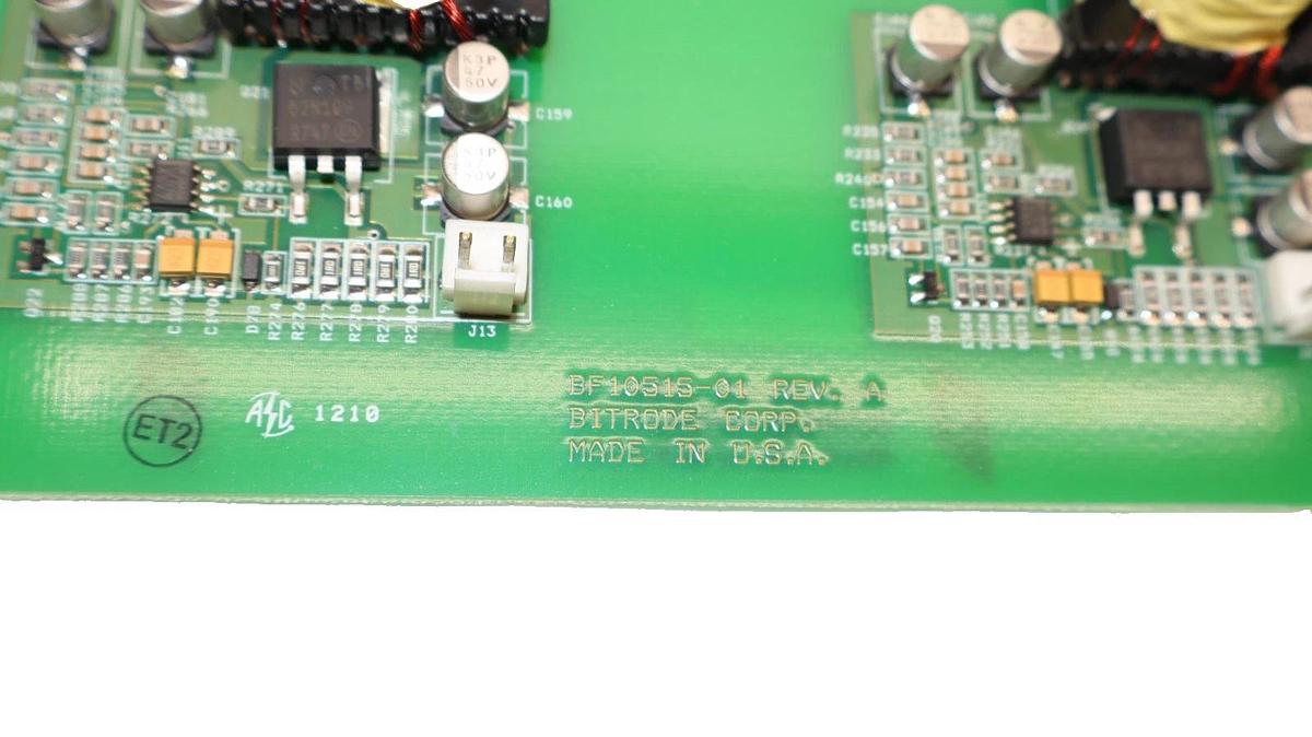 Used BITRODE CORP. BF10515-01 Rev. A Circuit Board
