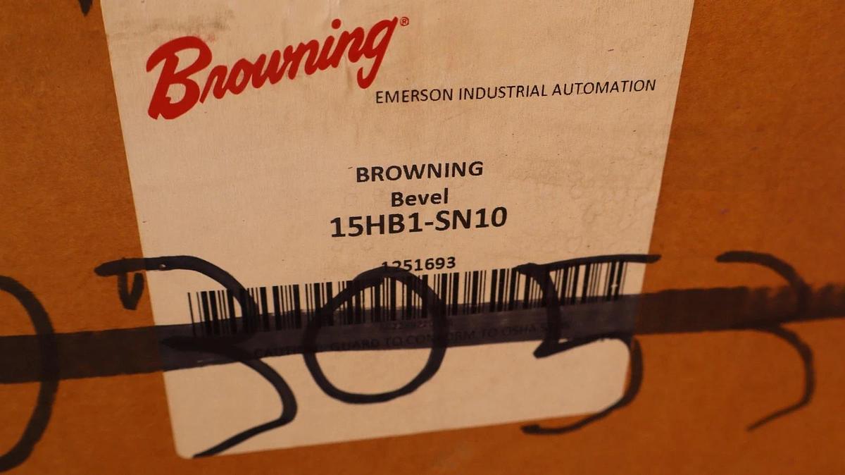 Browning  Gearbox Gear Box Bevel Speed Reducer 15HB1-SN10 1:1 15HB1SN10 (New)