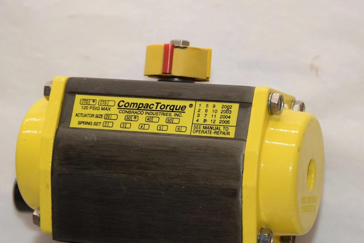 (NEW) COMPAC TORQUE CTD Actuator Size 30 87A10701A 1-1/2" Stainless Ball Valve