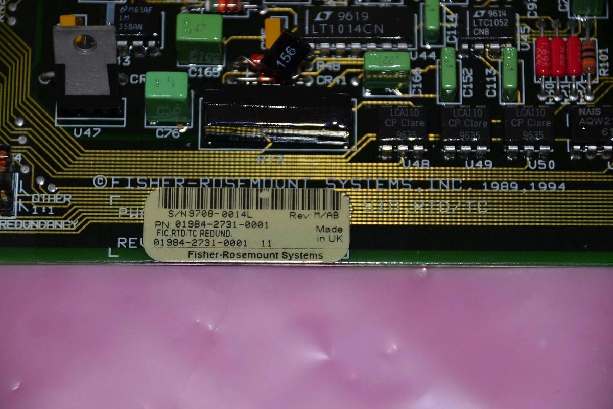 Used FISHER ROSEMOUNT Circuit Board  01984-2731-0001 01984 2731 0001 0198427310001