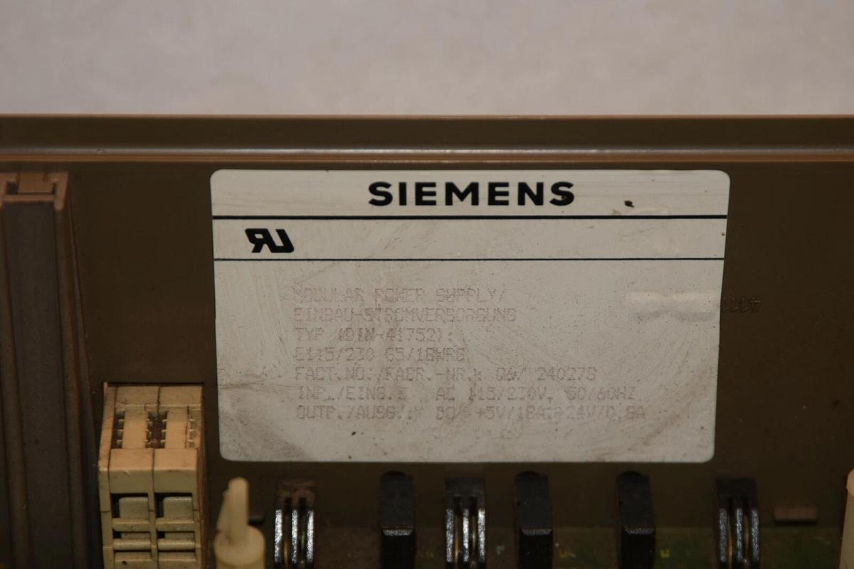 Used SIEMENS E115/230 G5/18WRG Modular Power Supply