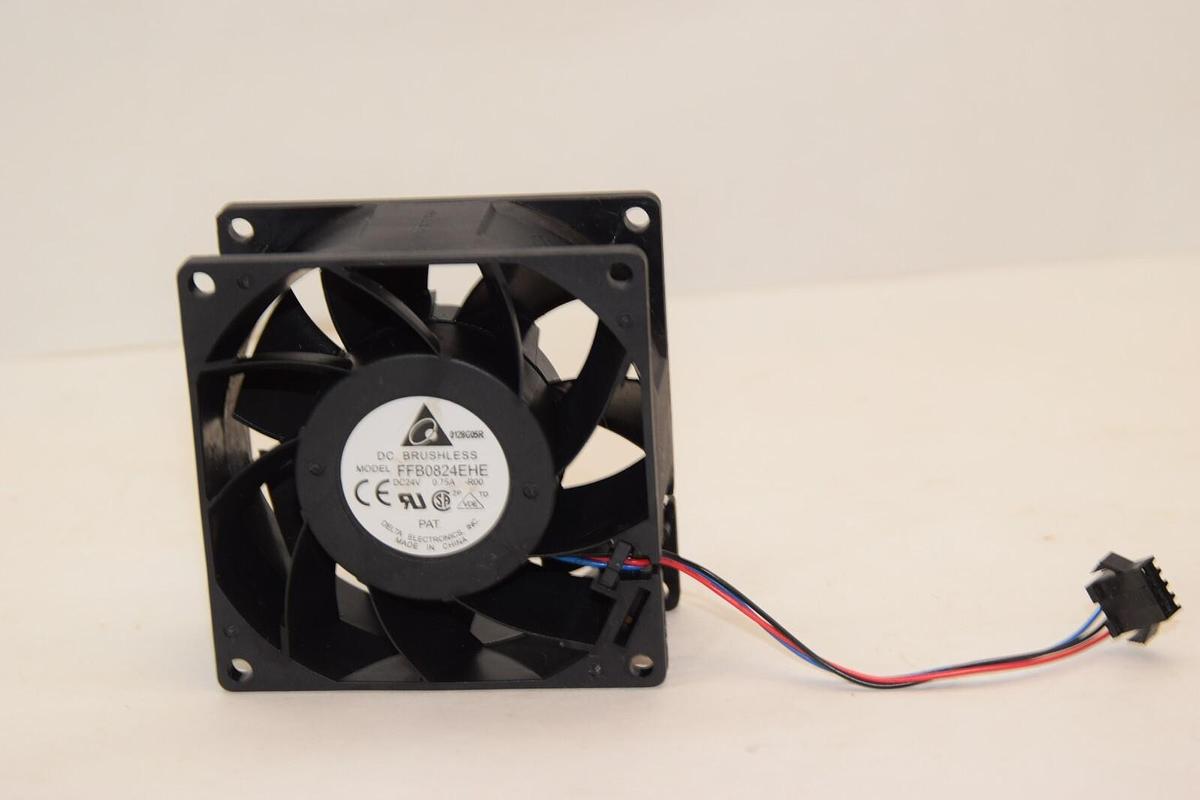 Used DELTA ELECTRONICS FFB0824EHE 24Vdc 0.75A DC Brushless Cooling Fan