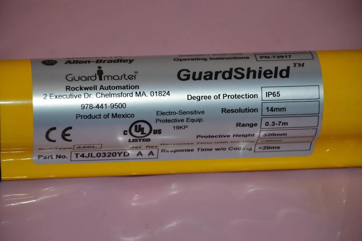 Used Allen-Bradley 440L-T4JL0320YD ser,A  Safety Light Curtain 320mm 440L T4JL0320YD