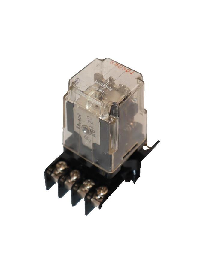 Used Potter & Brumfield KRPA-11AG-120 , KRPA11AG120 120V Coil Relay with Base ORS-8