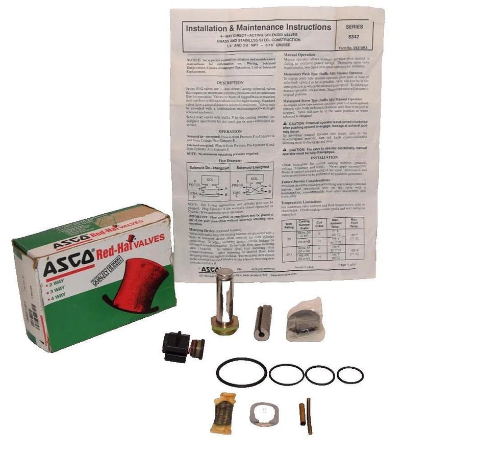 Asco Red-Hat Valves 306191 Solenoid Valve Rebuild Kit (New)