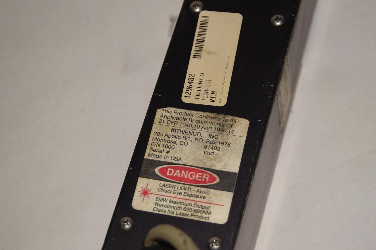 Used TRIENCO MEASUREMENT LASER 1000231 Scanning scanner  HEAD 1000-231 1000-231E