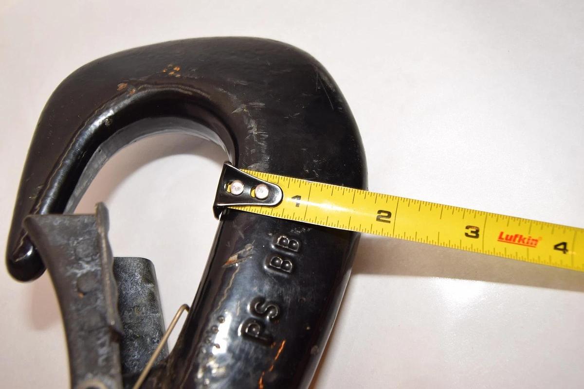 Used Demag-V-5 83786144 PS BB Hoist Lower Hook Load Block Double Chain Swivel Hook