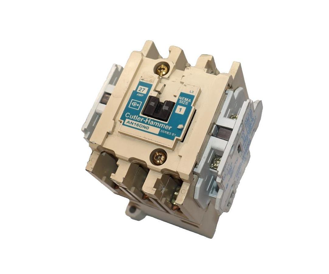 Cutler-Hammer Eaton Contactor AN16DN0 Size Sz 1 600V 27A 27 Amp 120v coil 3P