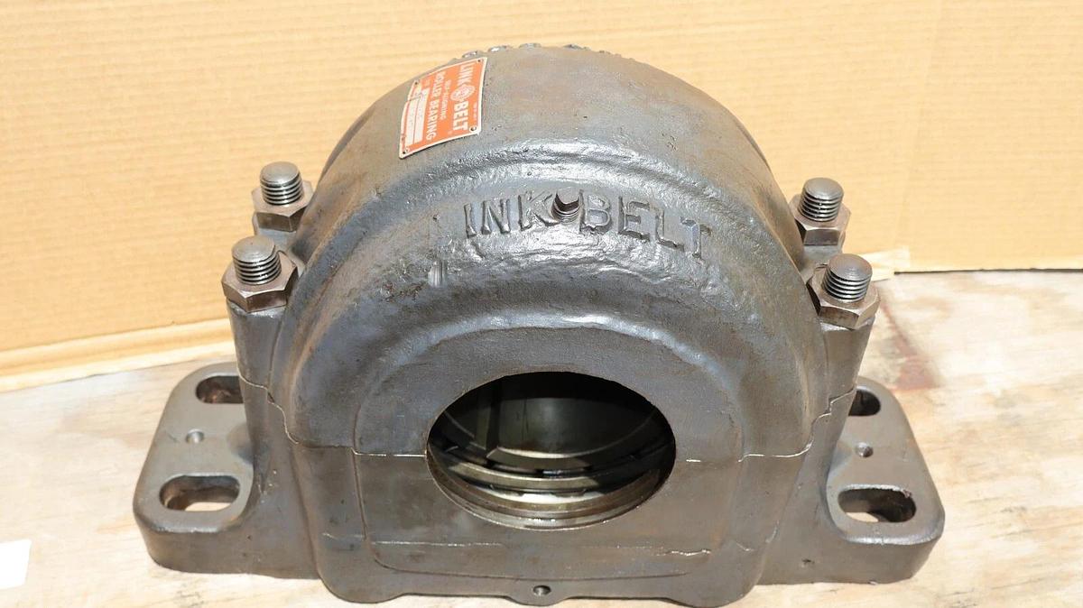 Link Belt Split Pillow Block Housing w/ Bearing 5-7/16" GP6887FC S32 NOS