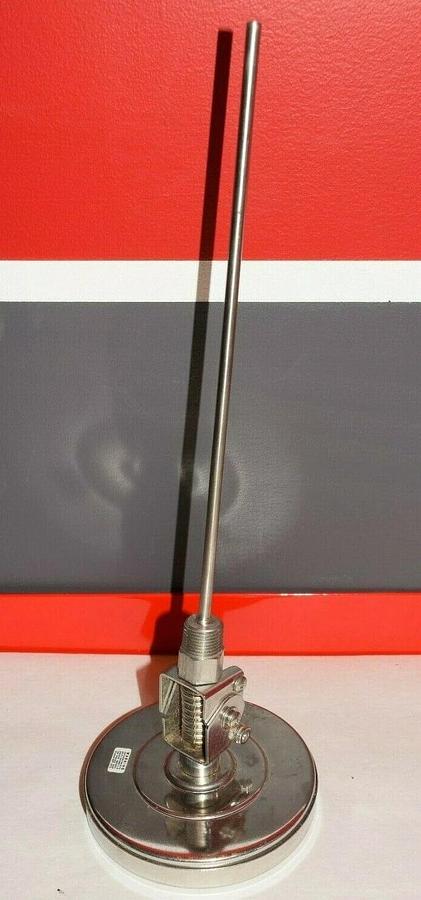 REOTEMP Thermometer Gauge 50-300 Degrees F Fahrenheit SS 5" face  12" probe *NEW