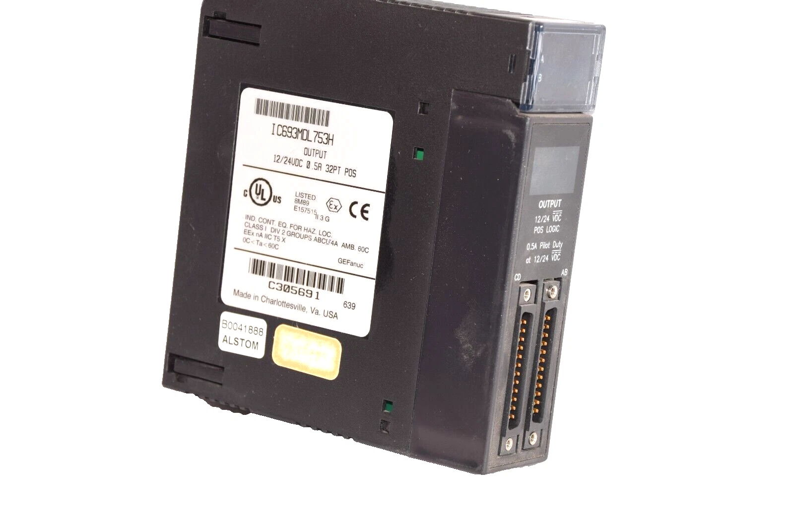 Used GE FANUC Output Module IC693MDL753H 12/24Vdc 0.5A 32pt Pos. Output Module