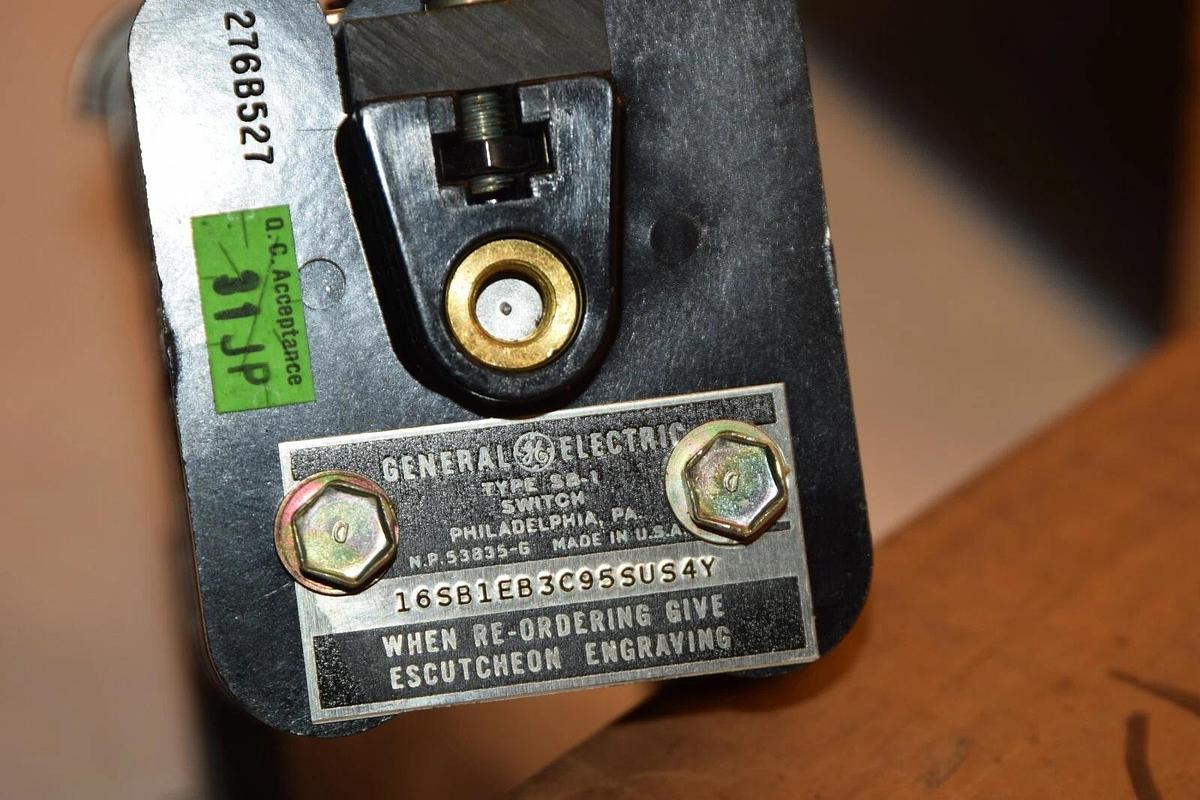 NEW GENERAL ELECTRIC 16SB1EB3C95SUS4Y TYPE SB-1 CAM SWITCH