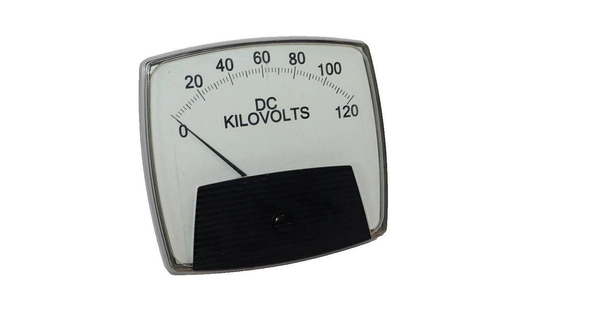 Used Yokogawa Panel Meter 0-120dc Kilovolts 250400FAXX , 250-400-FAXX , Vintage