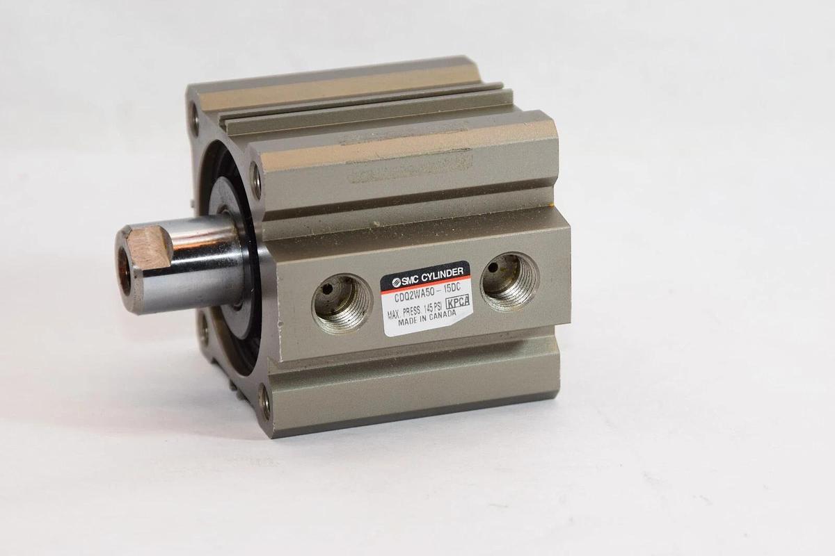 (NEW) SMC CDQ2WA50-15DC 145psi Compact Pneumatic Cylinder
