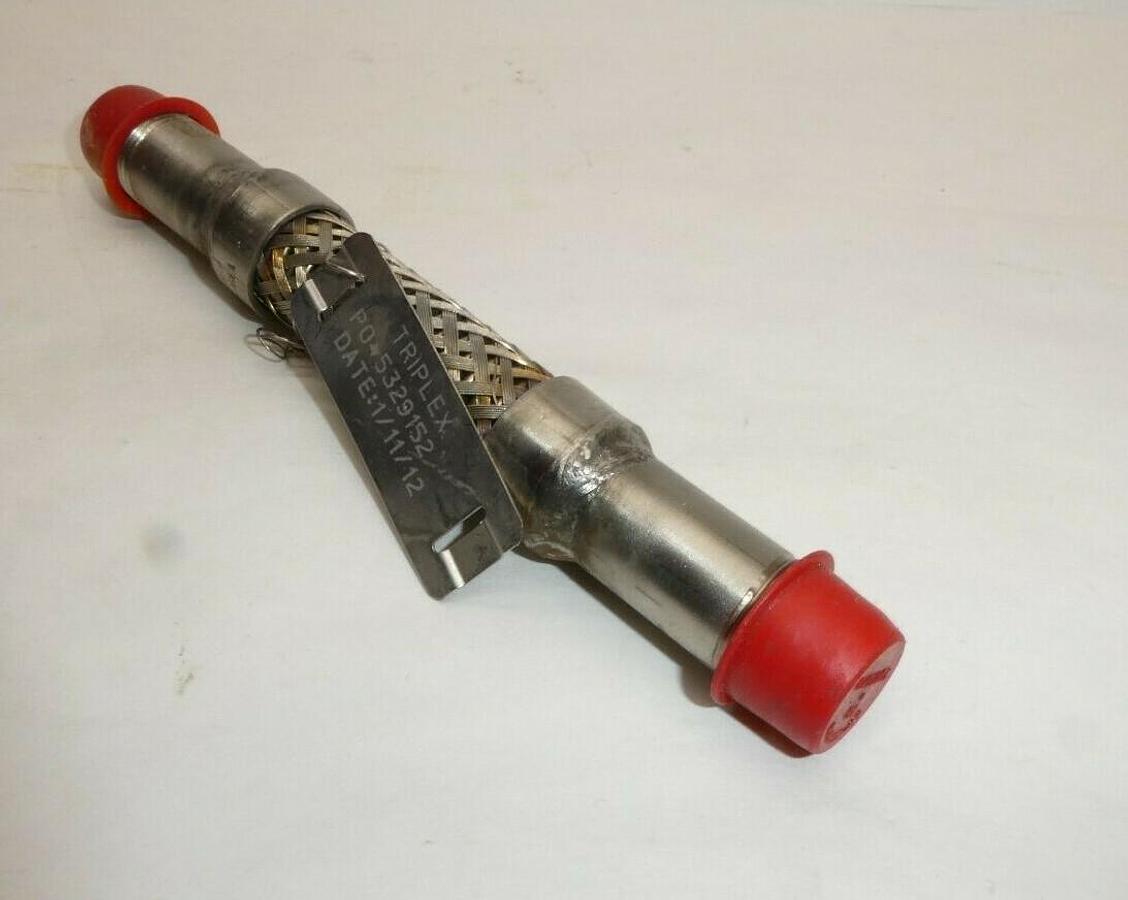 (NEW) TRIPLEX 5329152 3/8" NPT Stainless Steel S/S Flex 6" Long Hose Accessory