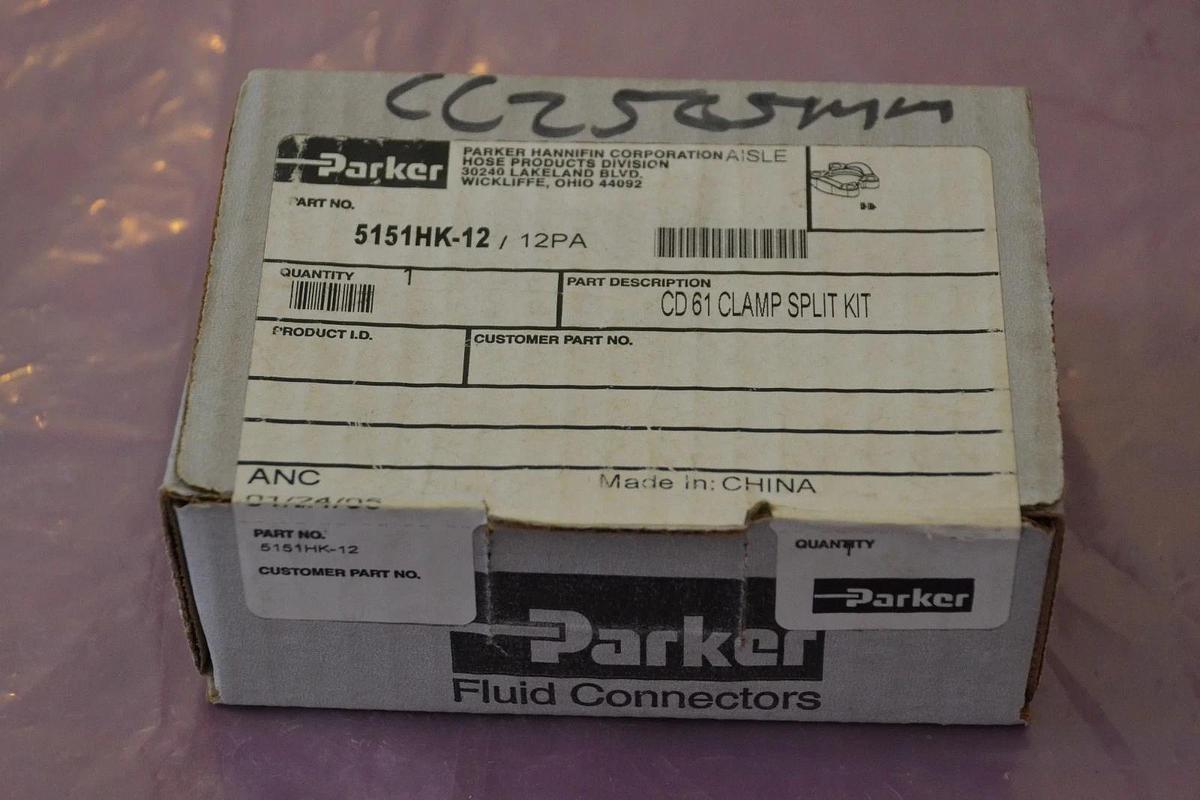 Parker 5151HK-12/12PA 5151HK-12 CD61 Clamp Split Kit NEW