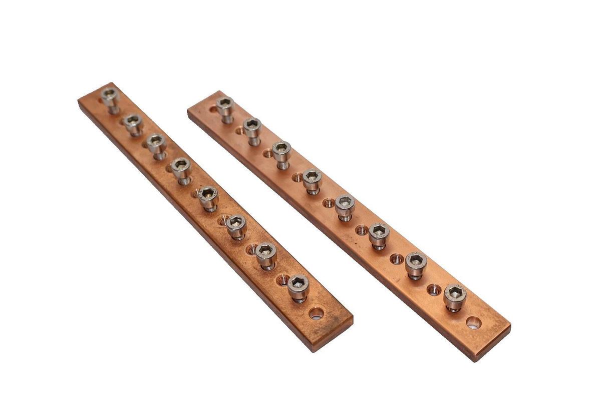 Used 7" x 3/4" Copper Bussbar (Lot of 2)