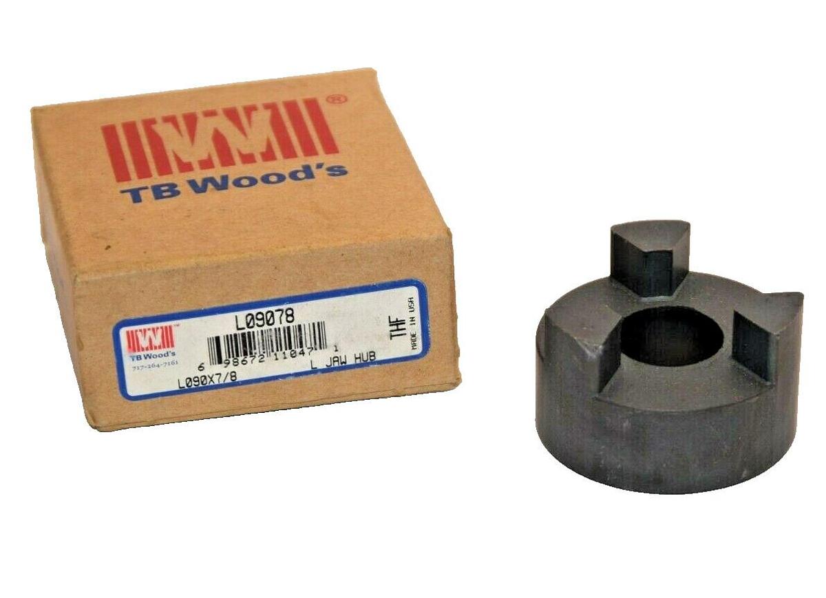 TB WOODS Coupling L09078 L090x7/8 7/8" Bore Jaw Coupling (NEW)