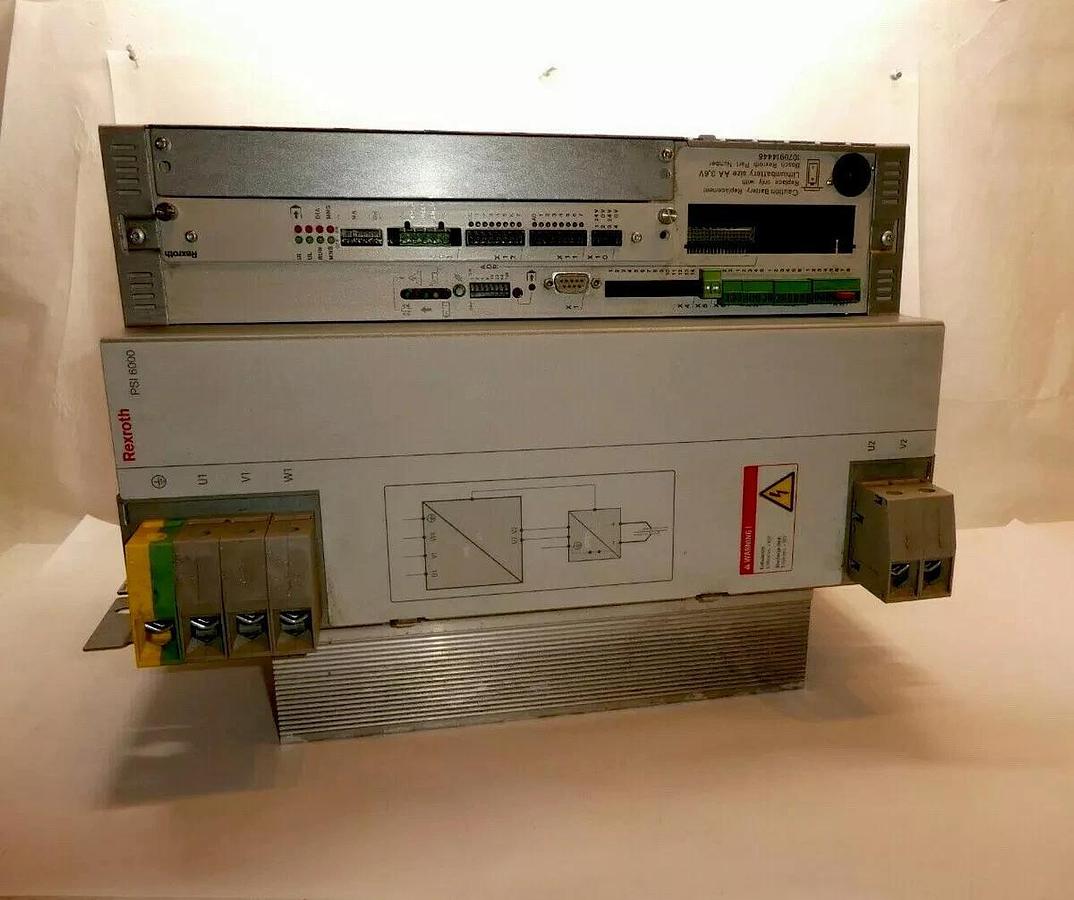 Used Rexroth Bosch  Inverter R911330141-AF1 PSI 6300.637L1 PSI6000 w/ card 1070091802