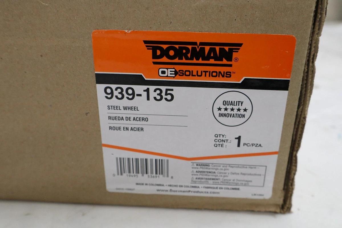 Dorman 939-135 , 4" x 4.5" , 2-5/8" Steel Wheel Black 07-12 Nissan (New)