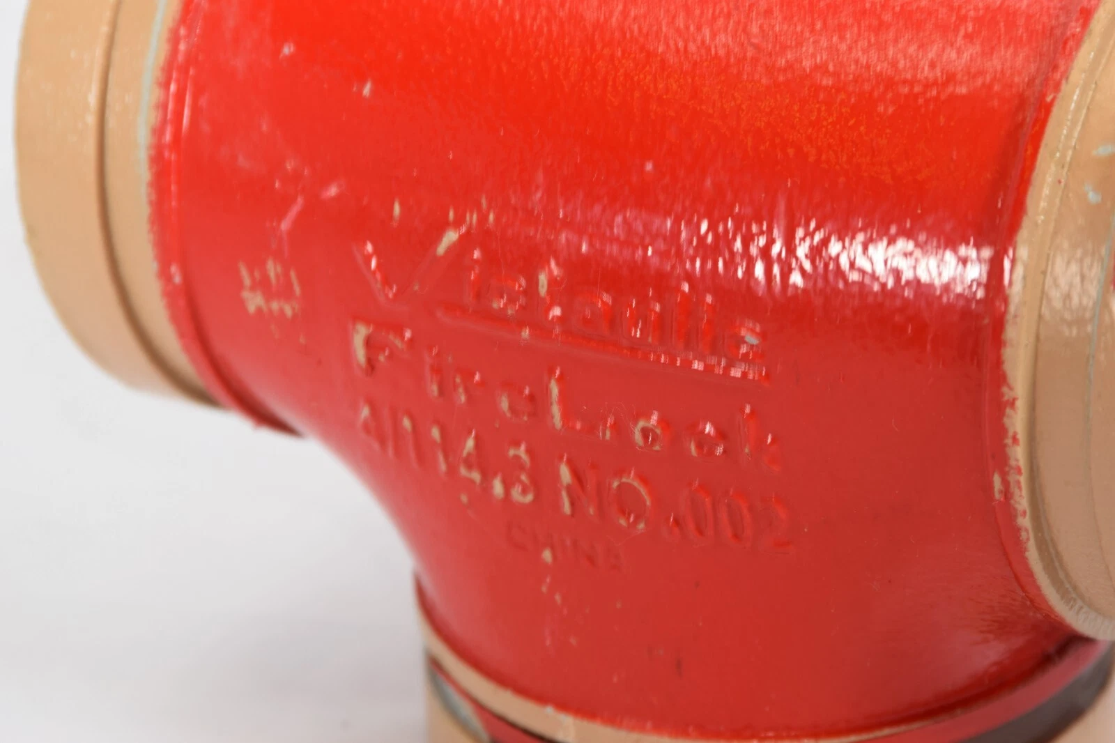 (NEW) VICTAULIC 4/114.3 No. 002 C-E=4.00 IN 4" FireLock Straight Grooved Tee