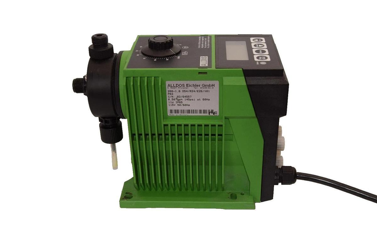 Used Alldos Eichler Gmbh 208-1 , 6 D54/R24/E26/V01 P03 0507gph 145psi Metering Pump