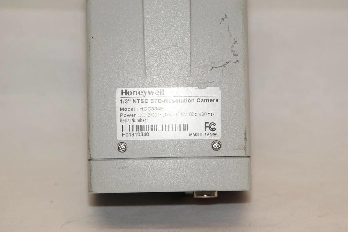 Used HONEYWELL HCC334E 12Vdc 24Vdc 1/3" NTSC STD-Resolution Camera