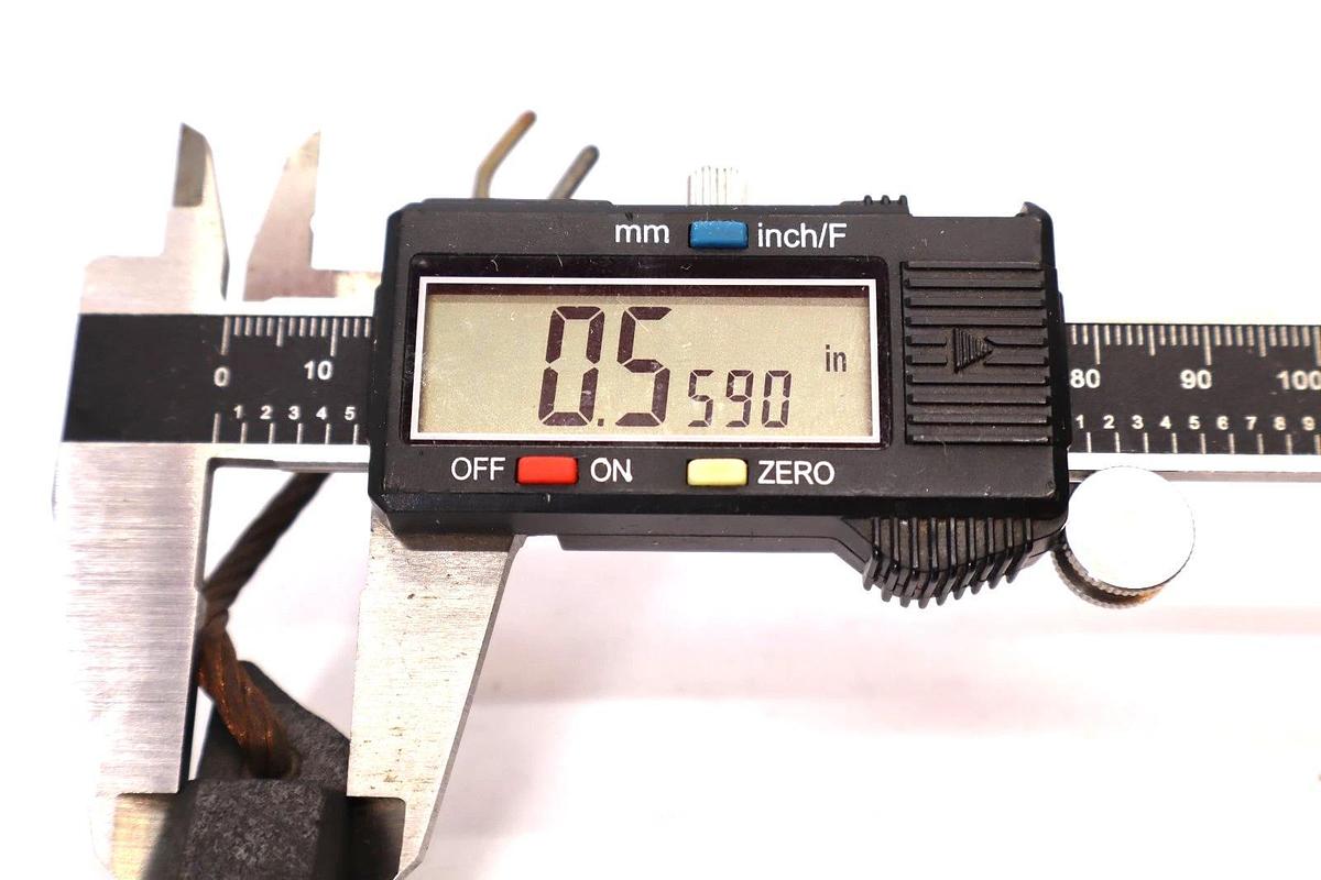 L49 9/16" x 1" , 0.5590" x 0.9940" Carbon Brush (New - Lot of 2)