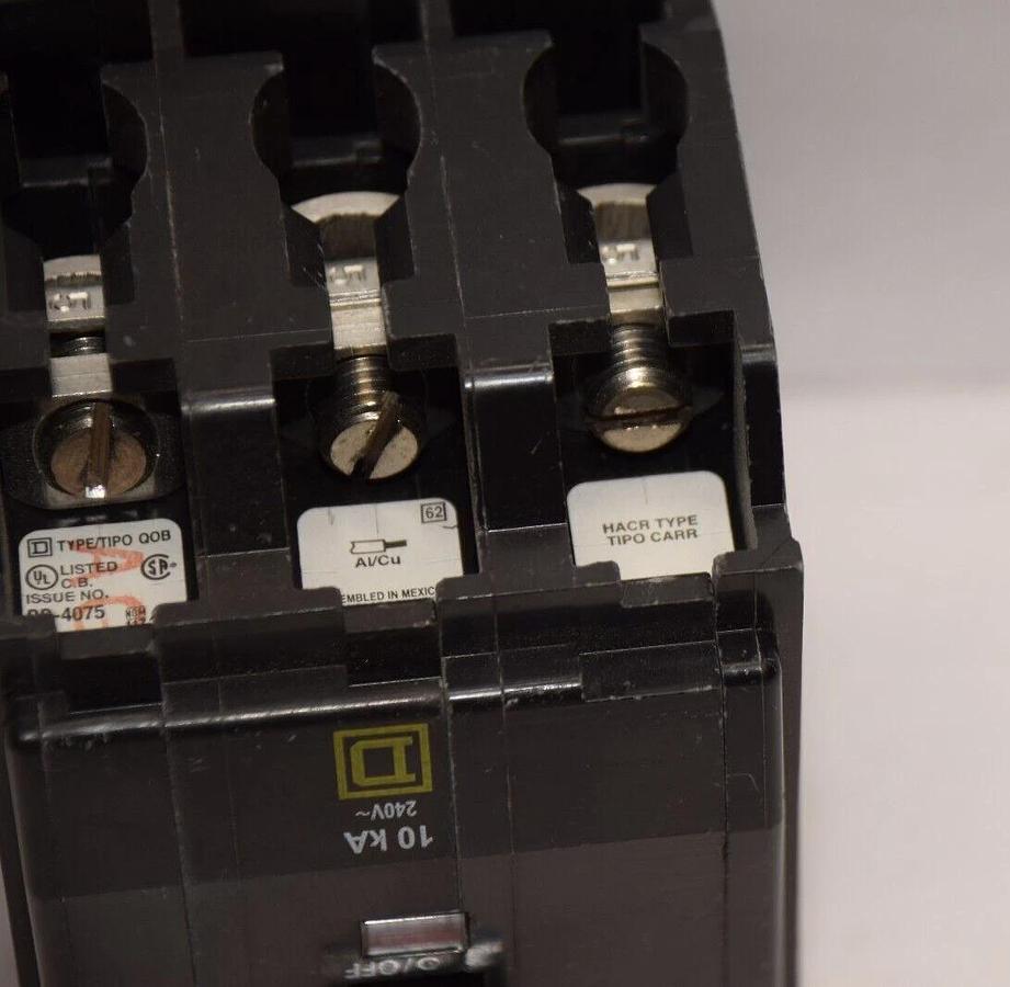 Square D Breaker DP-4075 HACR QOB 50A 50 Amp 3 Pole 3P 240v (New, no box)