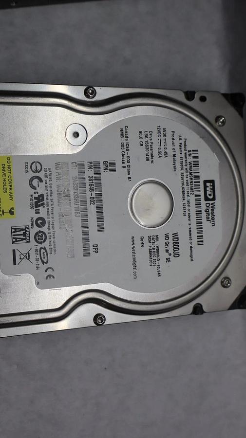 Used (Lot of 10) HDD Hard Drive Big Large Lot - 8 SATA and 2 MOLEX 500gb 160gb 80gb