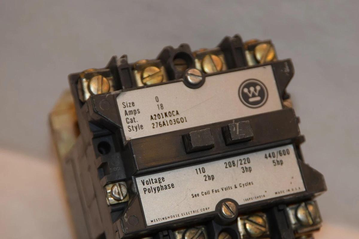 Used WESTINGHOUSE A201K0CA 18A 110/120V 50/60Hz Coil Contactor