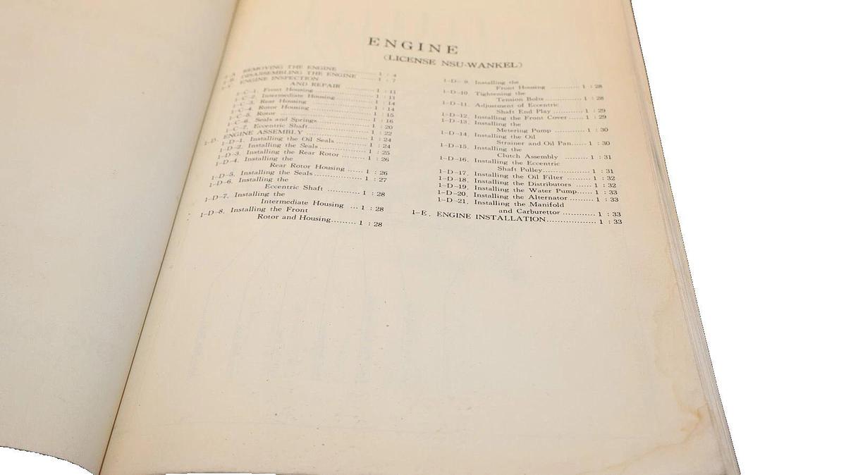 Used MAZDA R100 Coupe Workshop Manual