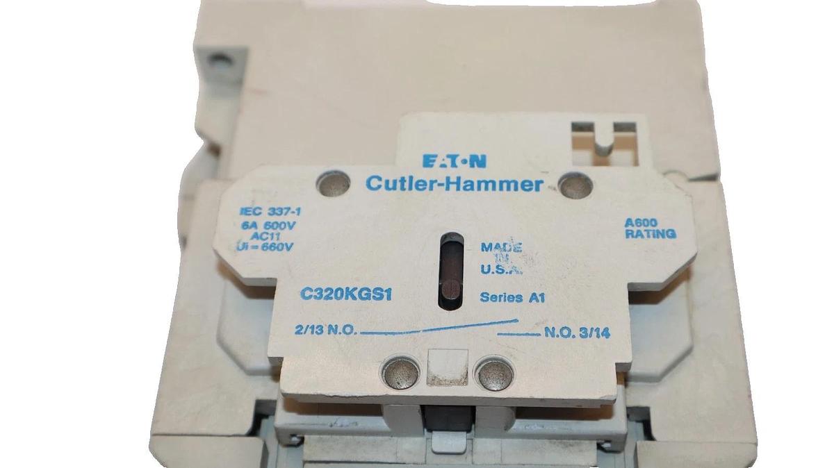 Used Cutler Hammer Motor Starter Ser B1 27A Amp AN16DN0 Size 1 W/ C320KGS1 120V Coil
