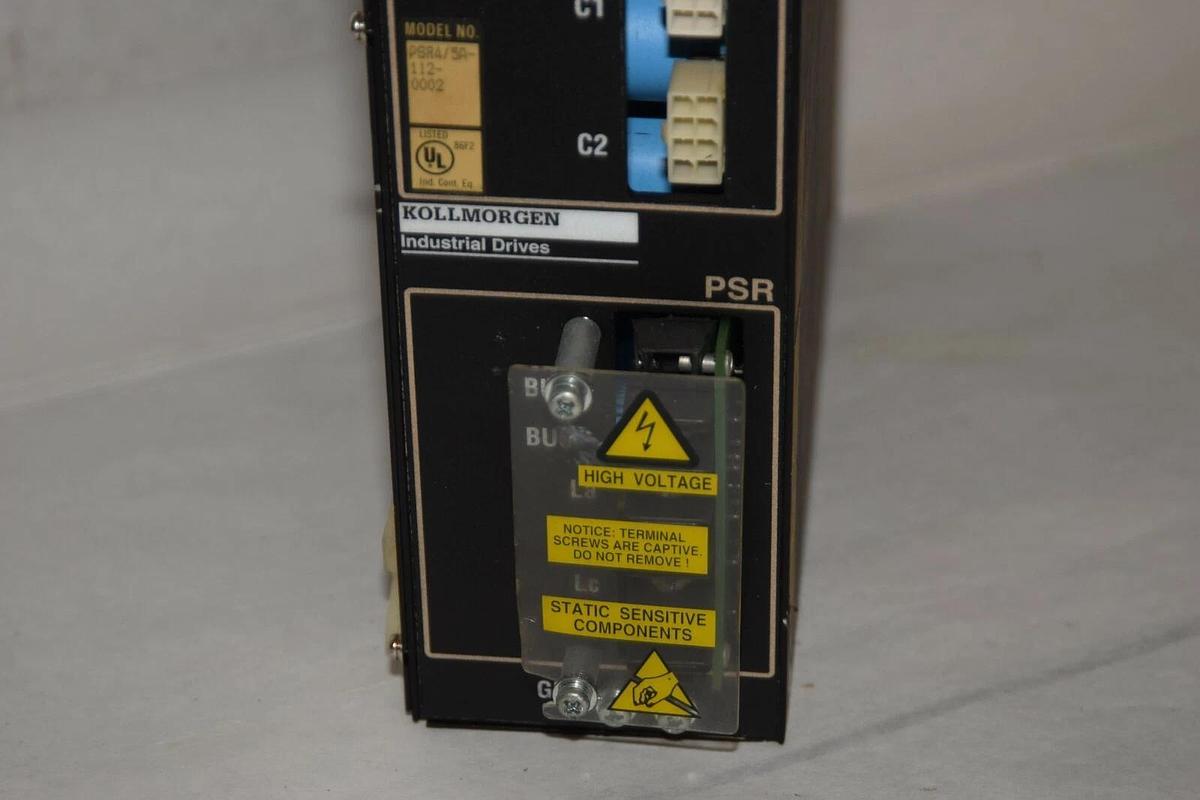 Used KOLLMORGEN PSR4/5A-112-0002 Input 115Vac Output 140Vdc Power Supply