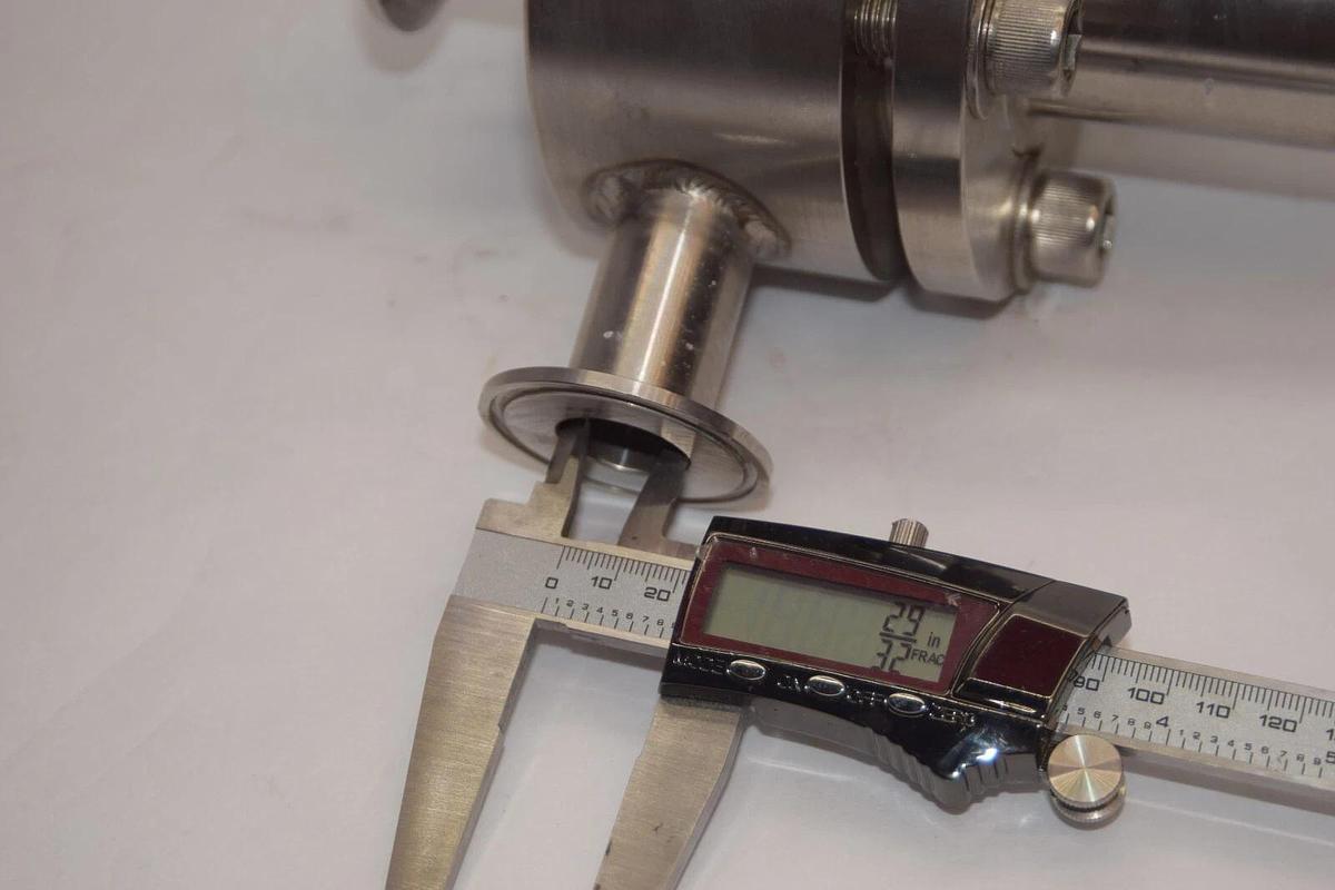 Used FUJI PUMP Co. Type SV 3 kg/cm2 SS Sanitary Pressure Regulating Relief Valve 1"