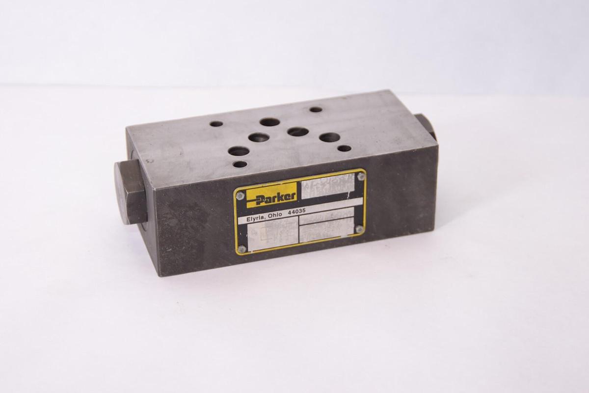 Used PARKER CPOM3DDN50 3000psi Hydraulic Sandwich Check Valve