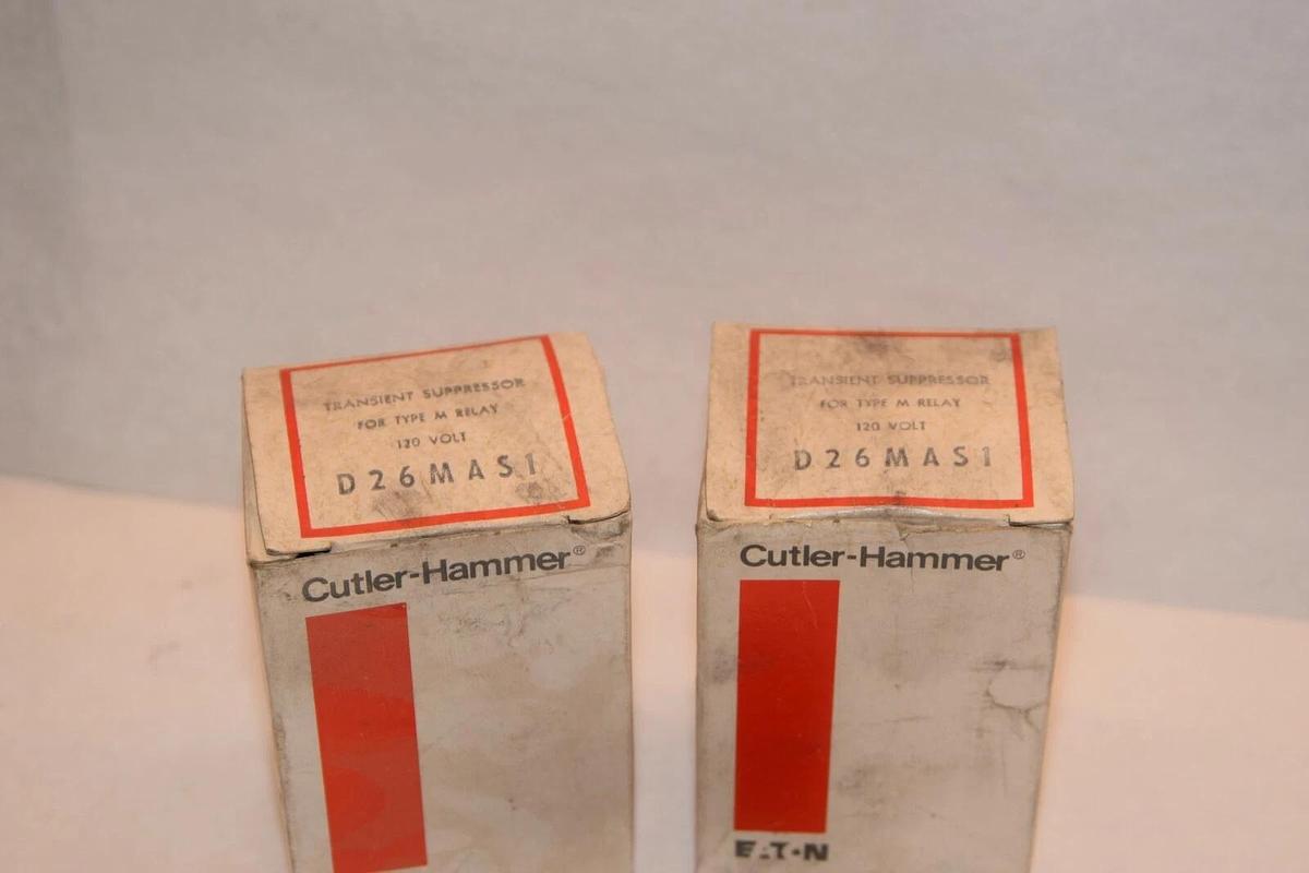 (NEW - Lot of 2) CUTLER HAMMER D26MAS1 120VacTransient Suppressor