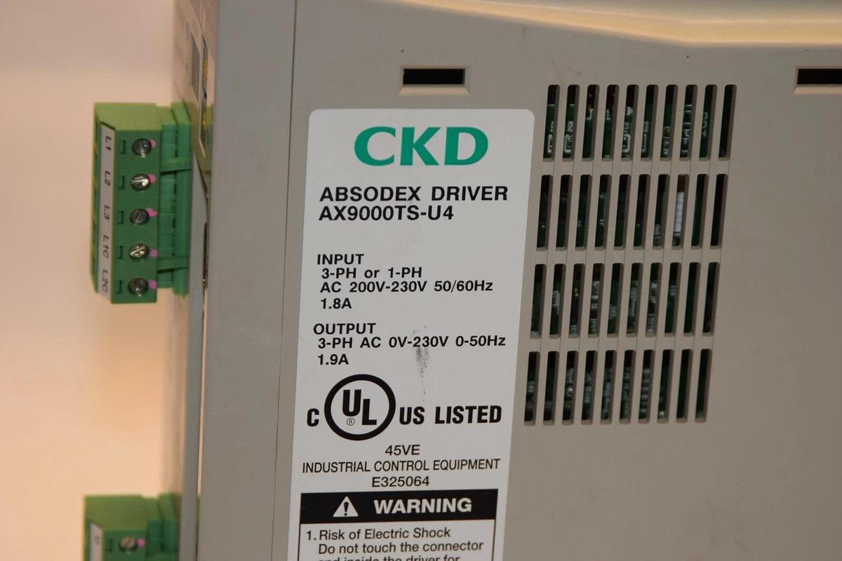 Used CKD ABSODEX DRIVER AX9000TS-U4 AX9000TSU4 Drive 230V