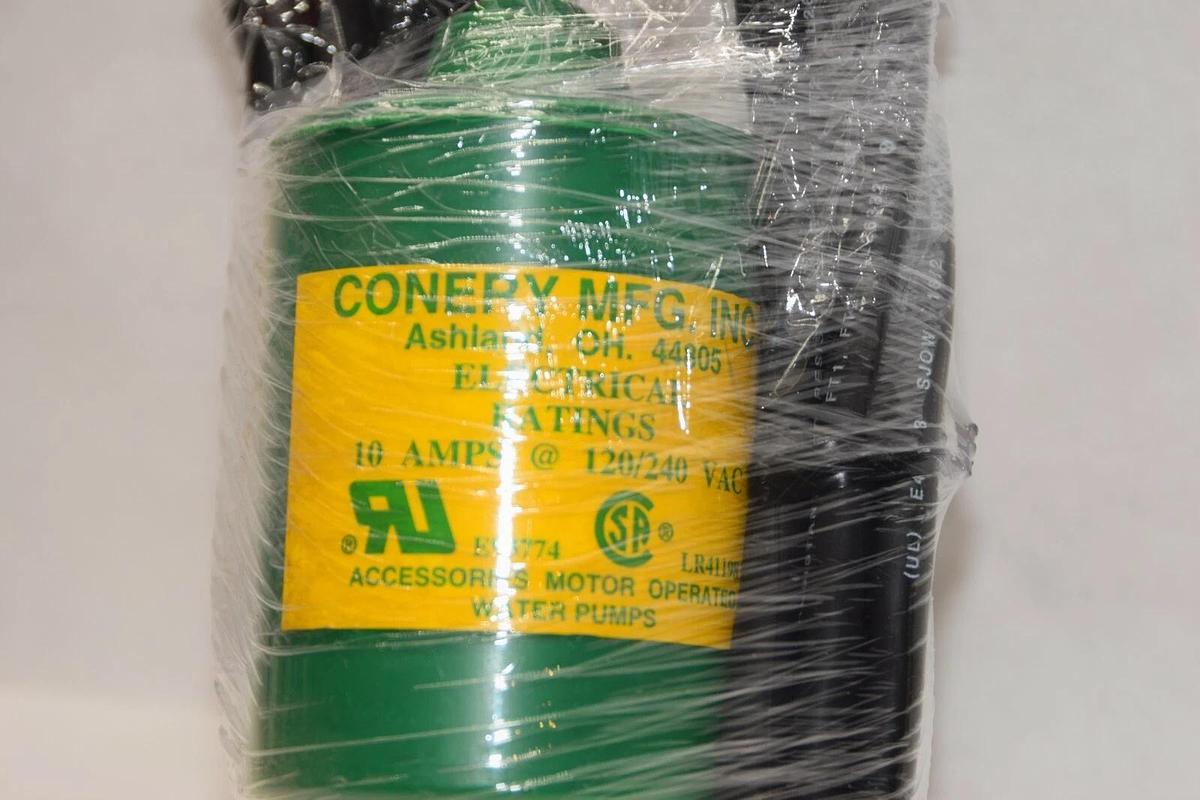 CONERY MFG. Motor Operated Water Pump E93774 LR41198 10A 120/240Vac