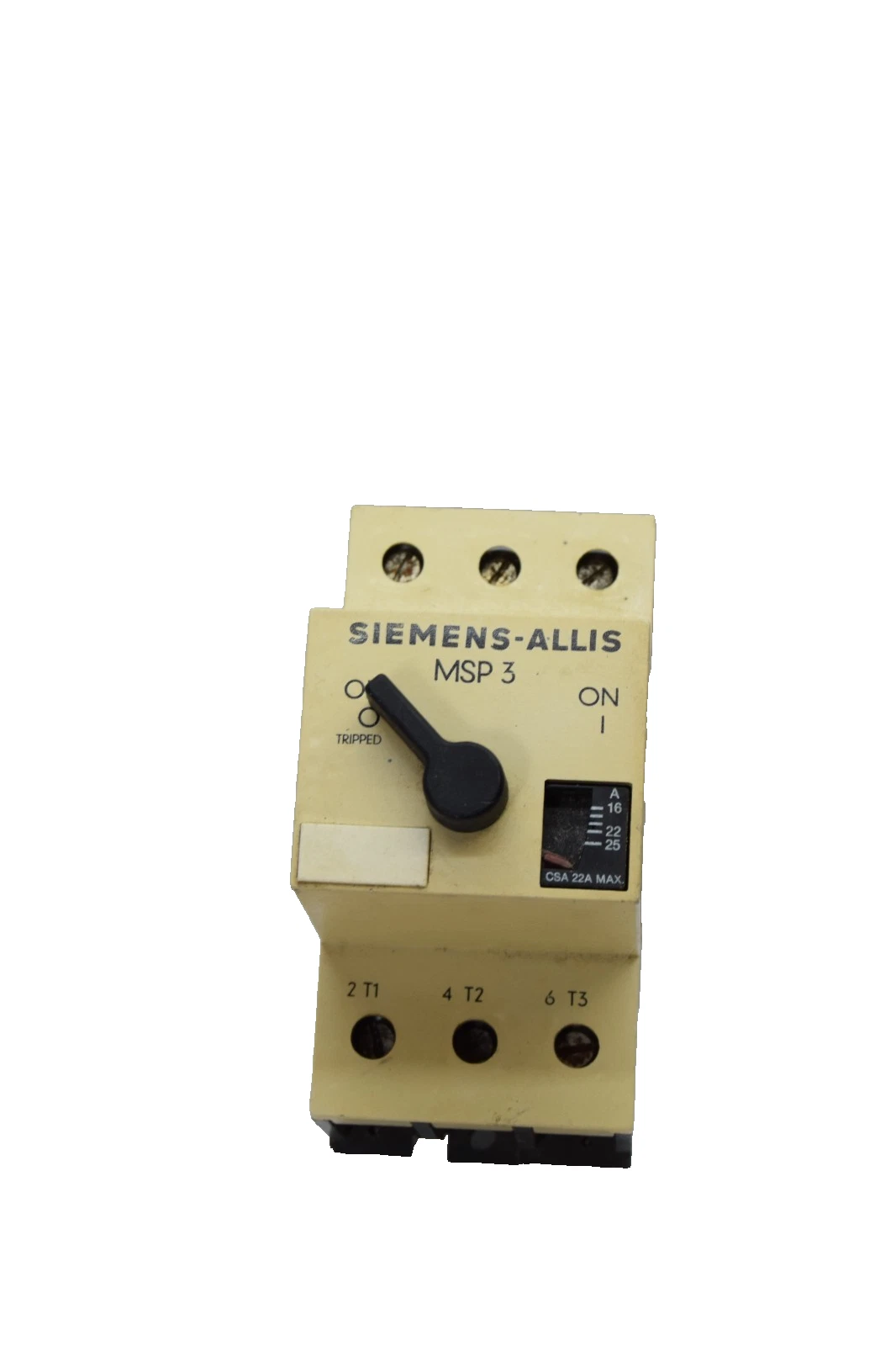 Used Siemens Allis  Manual Starter Protector MSP30S 16-25 Amp (see pics)