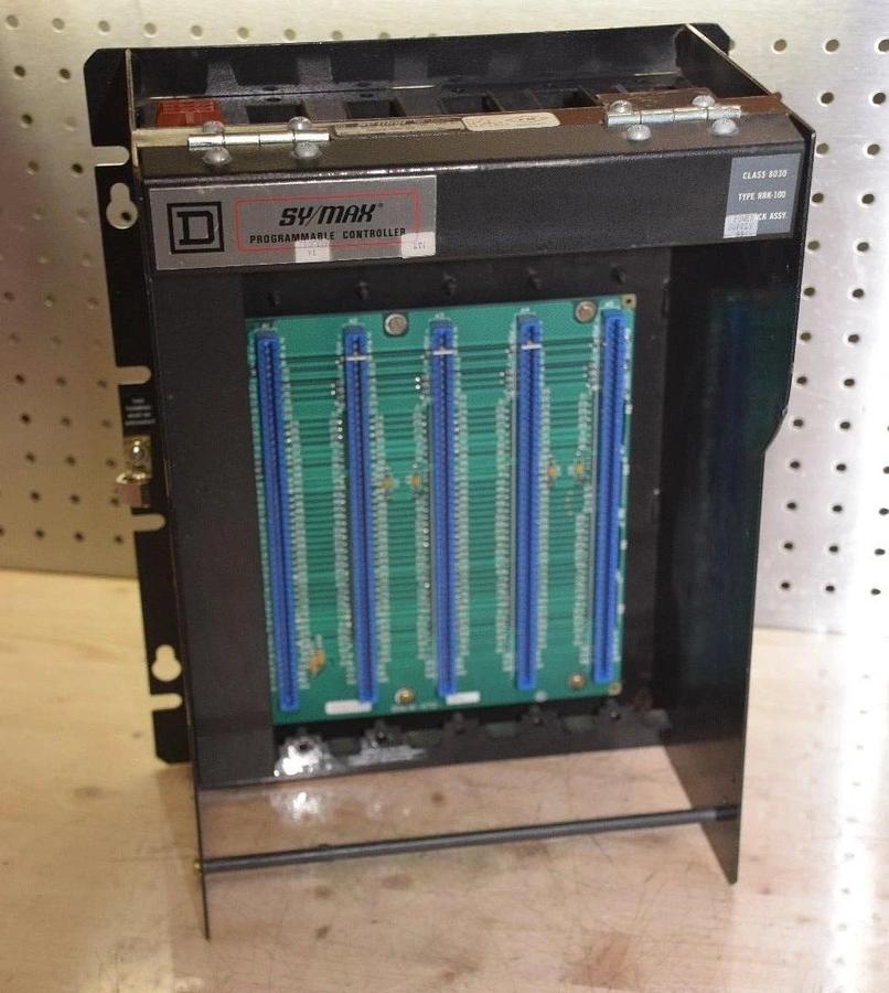 Used SQUARE D 8030 RRK-100 SER.E1 SY/MAX RACK ASSY 5-SLOT 30618-500-52