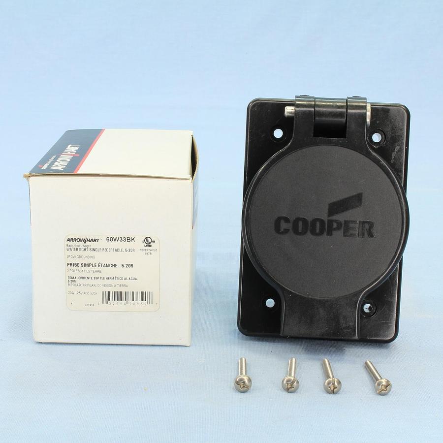 Used COOPER RECEPTACLE 4-50 R AL-CU AL CU ALCU 14-50R 50A 125/250V