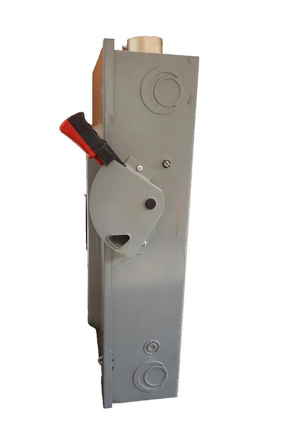 Used Square D 200A Safety Switch Disconnect H364 200 Amp Fusible 3P 4W 600v