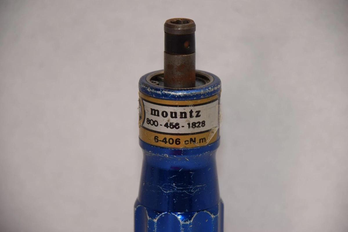 Used MOUNTZ TLS0406 0.5-36 LBF-IN 6-406cN.m Torque Screwdriver / Driver