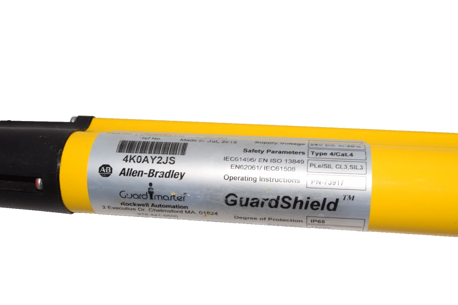 Used Allen Bradley Guardmaster AB Safety light curtain 440L-T4J0960YD Transmitter