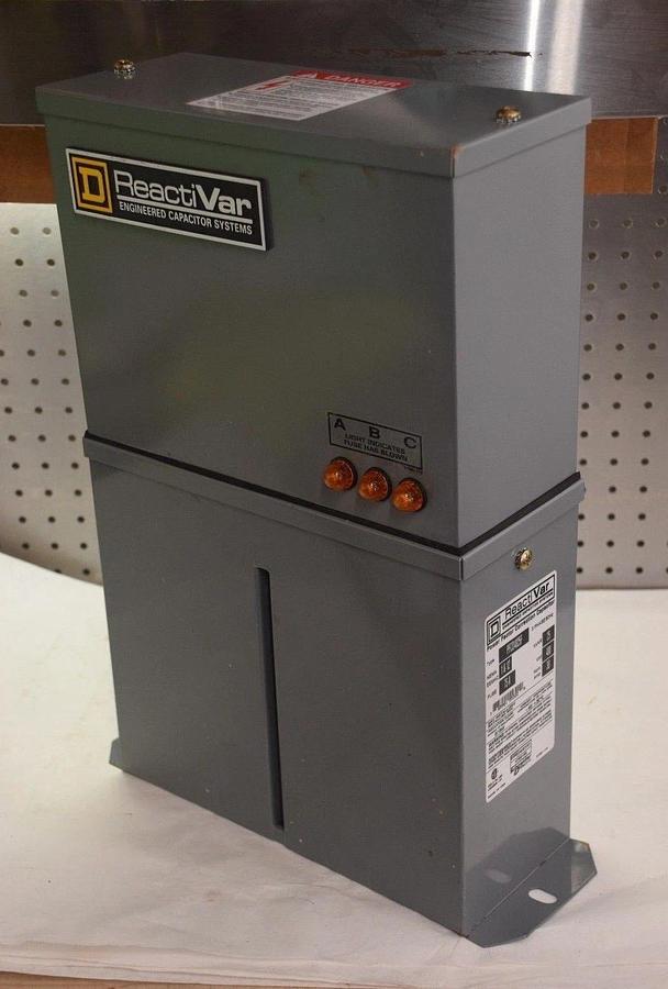 Square D ReactiVar PFCD4025F 25 KVAR POWER FACTOR CORRECTION CAPACITOR